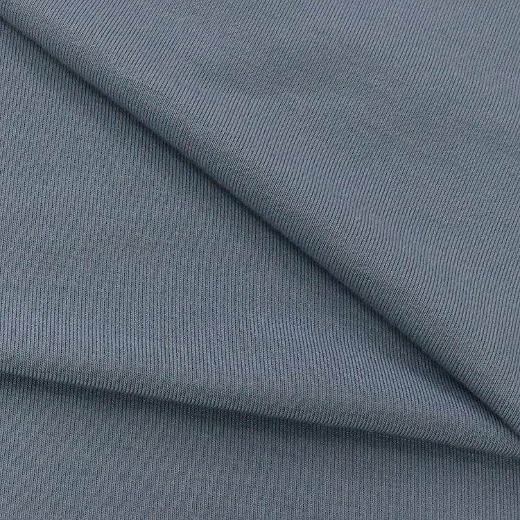 Jersey elástico de algodão penteado, tecido de tricô anos 40