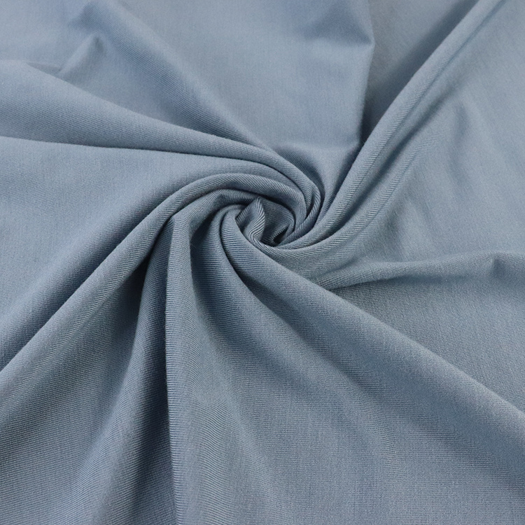 Jersey de algodão 190GSM Spandex, chamuscado, tecido para pijamas, compacto Siro-Elite