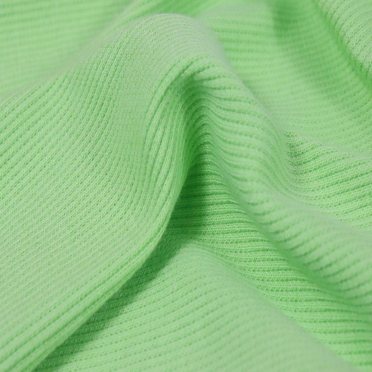 Costela de algodão spandex 2*2, tecido de tricô para roupas íntimas