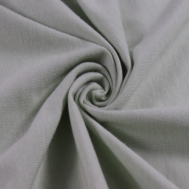 Camisola elástica de algodão orgânico Lenzing Tencel, tecido para pijamas