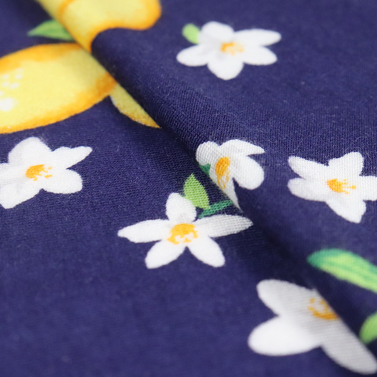 Jersey 190GSM Viscose (Rayon) Siro Spandex, Estampa Reativa