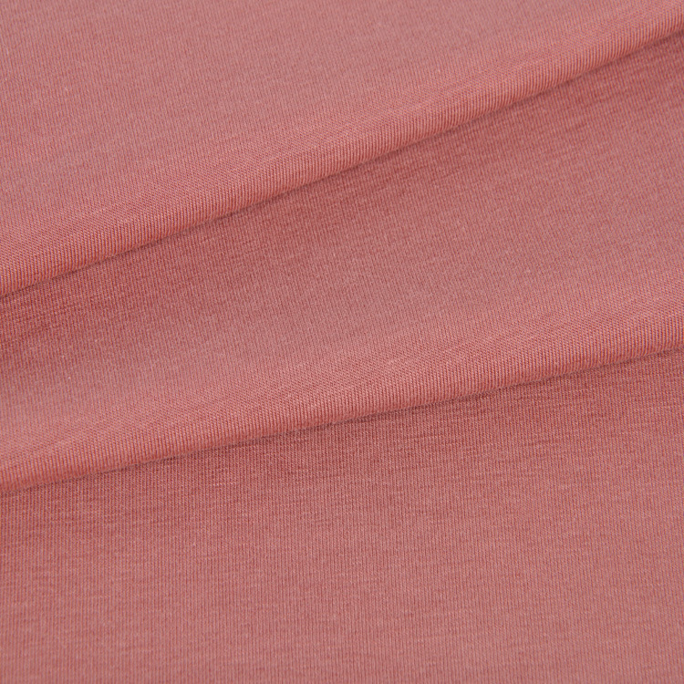 Camisa de algodão Lenzing Modal Spandex, chamuscado, tecido de malha para vestuário