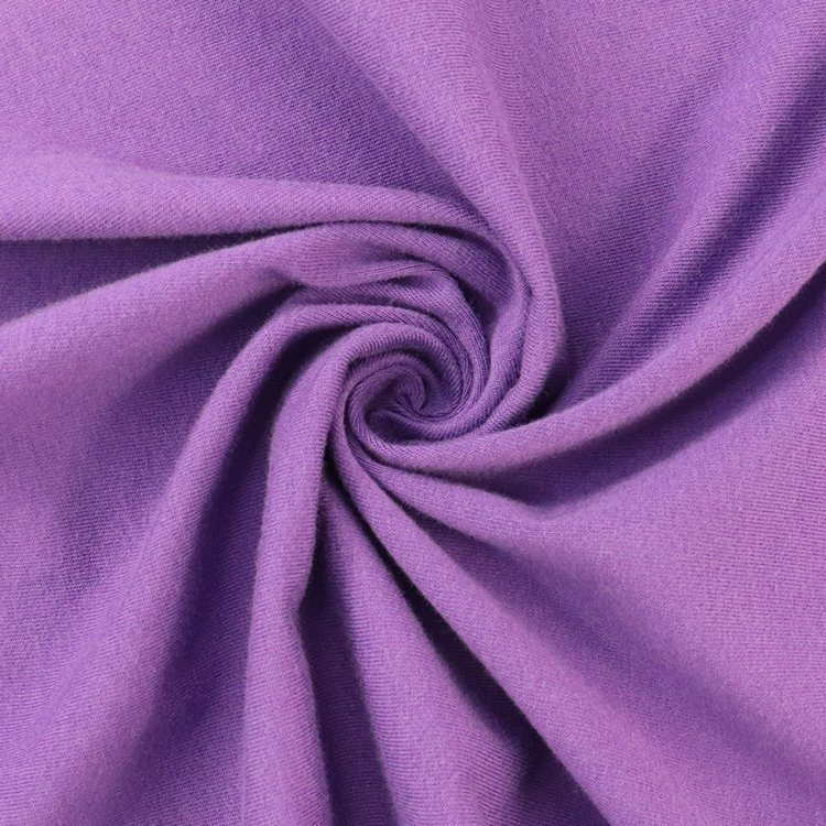 Jersey simples de algodão 100, tecido de malha, 160GSM