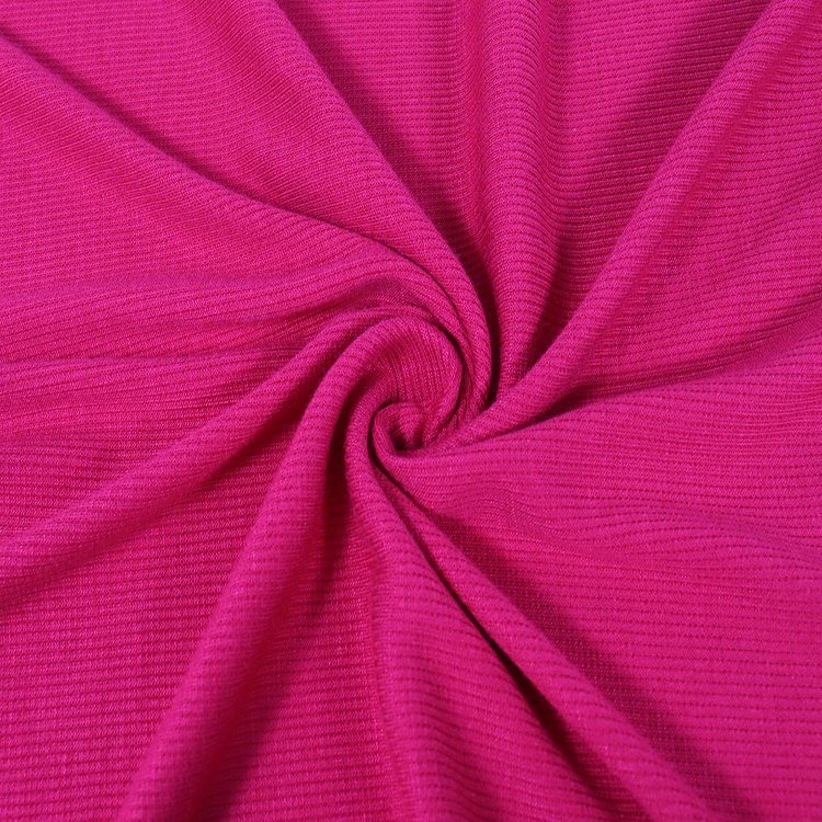 Costela de elastano de viscose, tecido de tricô para roupas íntimas 2*2