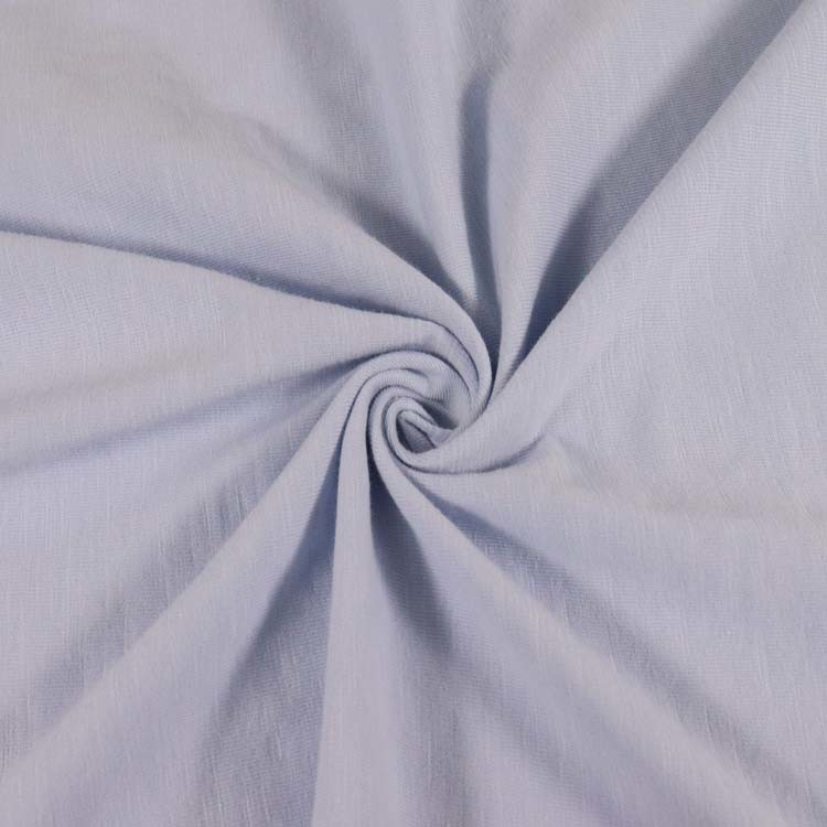 Jersey de algodão spandex, tecido de pijama Slub, 150GSM