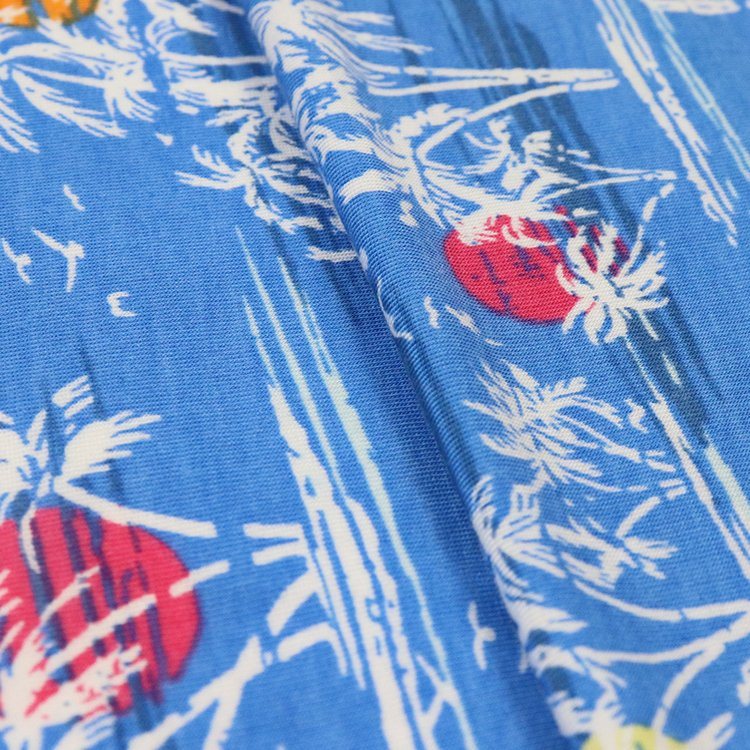 Camisola elástica modal anos 50, estampa reativa, tecido de tricô para pijamas