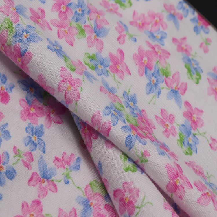 Jersey simples 140g C/R, tecido tricotado para pijamas, estampado