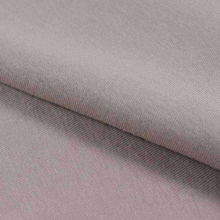 Jersey simples de poliéster modal, 160GSM, tecido escovado de carbono