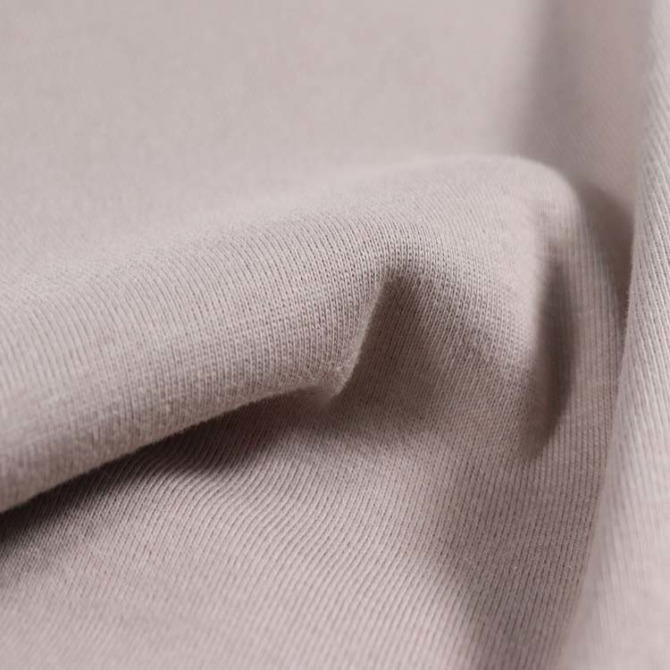 Jersey simples de poliéster modal, 160GSM, tecido escovado de carbono