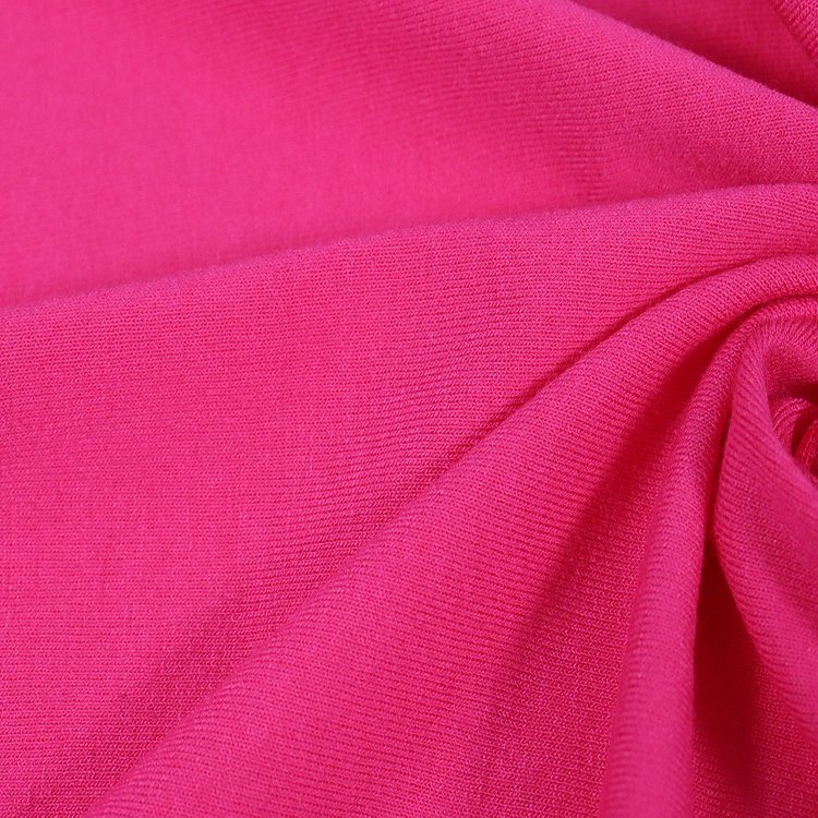 Cr Single Jersey, tecido de tricô de algodão rayon para roupa de dormir