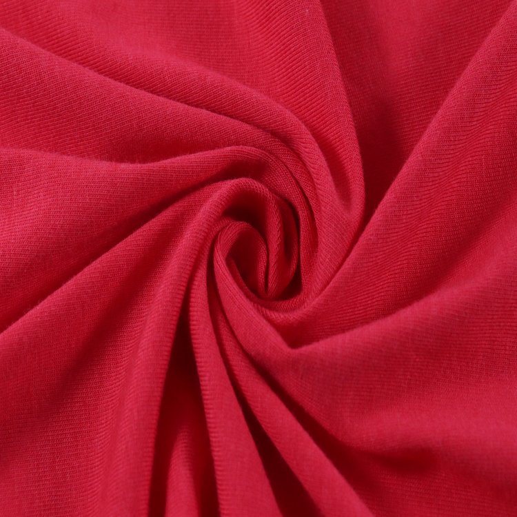 Jersey simples de algodão de poliéster, tecido de tricô Tc para pijamas