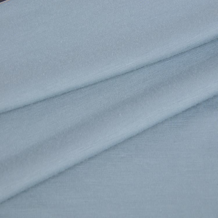 Jersey 50s T/R Spandex, 170GSM, poliéster, tecido de malha de seda artificial