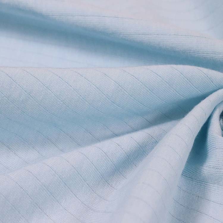 Jersey simples 30% Tencel 70% algodão, agulha gota, tecido de tricotar