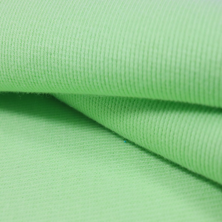 Costela de algodão spandex 2*2, tecido de tricô para roupas íntimas