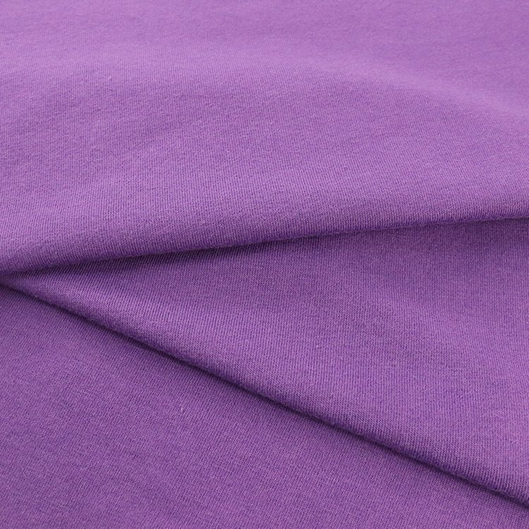 Jersey simples de algodão 100, tecido de malha, 160GSM