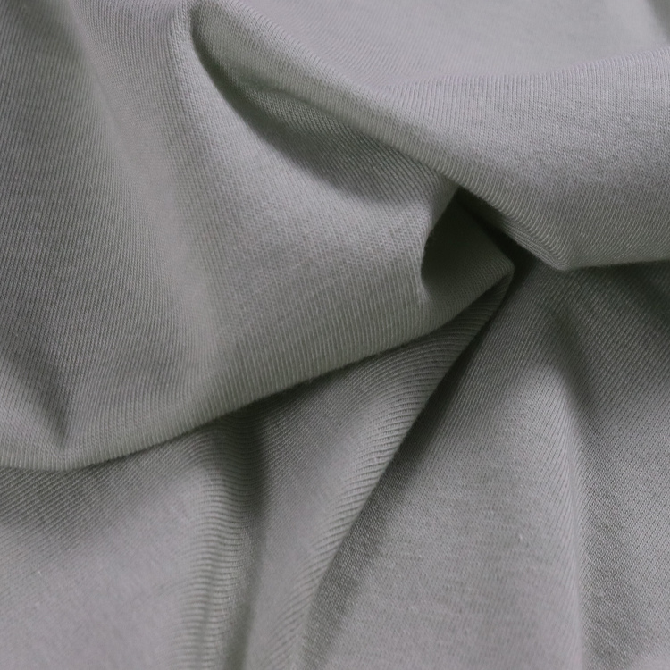 Jersey elástico de algodão orgânico Tencel, tecido de tricô para roupas íntimas