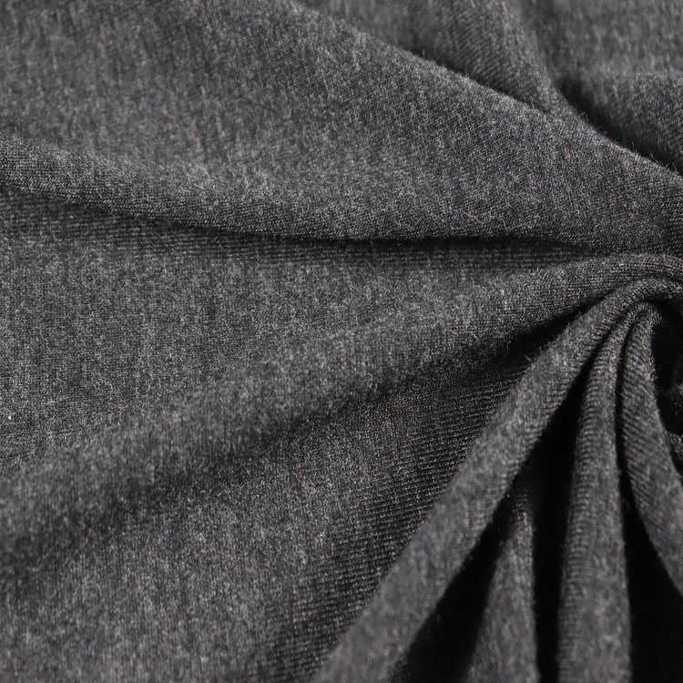 96% Rayon Stretch Jersey para vestuário, 200GSM, Dark Melange