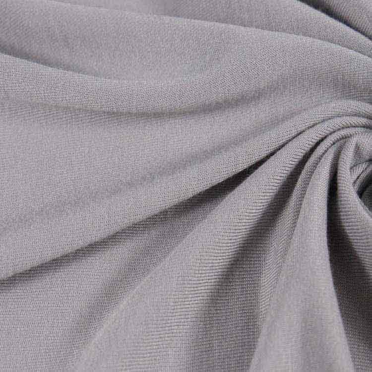 Jersey de malha elástica de algodão de bambu 180GSM, tecido de vestuário